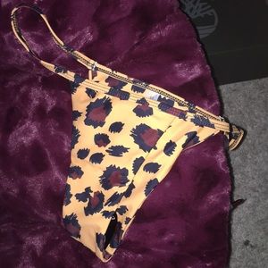 NEW Zaful Cheeta Print Bikini Bottoms